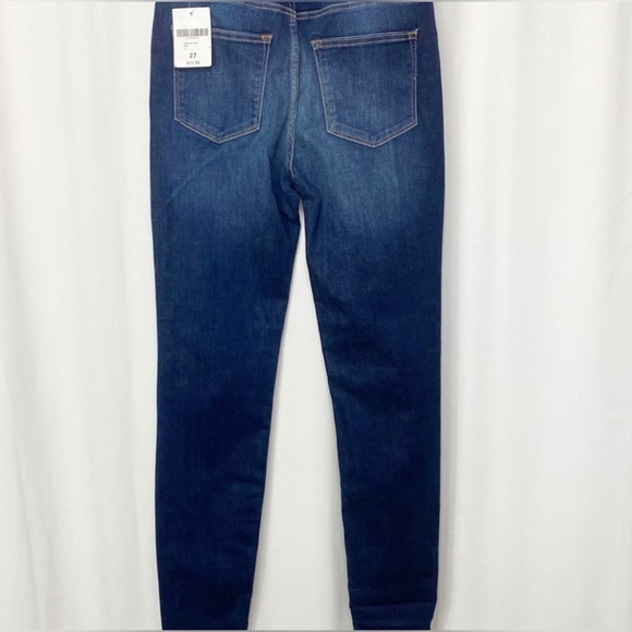 NWT-Forever21 High Rise Dark Wash Skinny Jean 27 - Picture 3 of 8